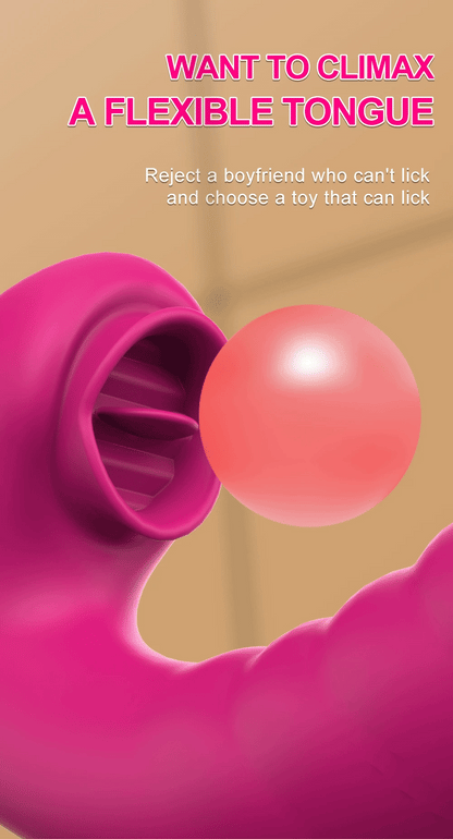 "LickWave" – Vibromasseur 2-en-1 avec Langue Léchante