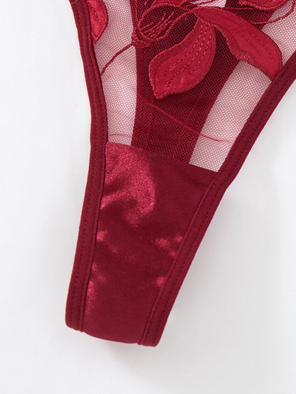 "Floral Elegance" – Lingerie Set Exquisit en Dentelle