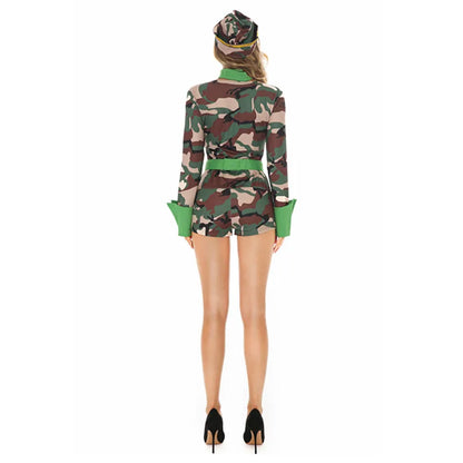 "Combat Temptation" – Costume Sexy Camouflage d'Officier de Police