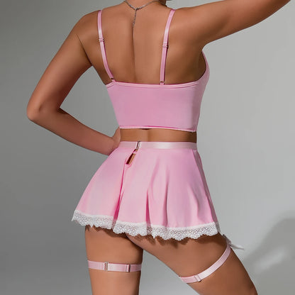 "Maid Temptation" – Ensemble Lingerie Cosplay Serveuse Sexy