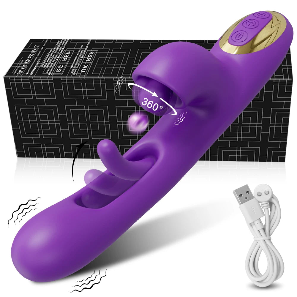 "Tap & Vibe" – Vibrateur G-Spot avec Fonction Tapping et Stimulation du Clitoris